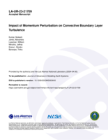Impact of Momentum Perturbation on Convective Boundary Layer Turbulence