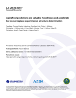 AlphaFold predictions are valuable hypotheses and accelerate but do not replace experimental structure determination