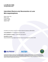 Intermittent Electron-only Reconnection at Lunar Mini-magnetospheres