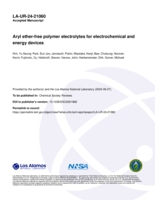 Aryl ether-free polymer electrolytes for electrochemical and energy devices