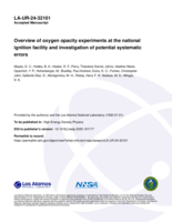 Overview of oxygen opacity experiments at the national ignition facility and investigation of potential systematic errors