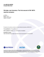 Old data, new forensics: The first second of SN 1987A neutrino emission