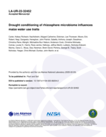 Drought conditioning of rhizosphere microbiome influences maize water use traits