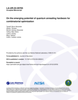 On the emerging potential of quantum annealing hardware for combinatorial optimization