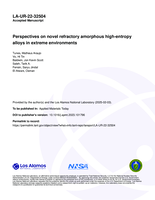 Perspectives on novel refractory amorphous high-entropy alloys in extreme environments