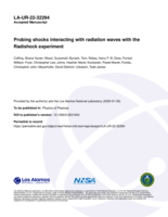 Probing shocks interacting with radiation waves with the Radishock experiment