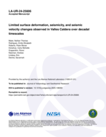Limited surface deformation, seismicity, and seismic velocity changes observed in Valles Caldera over decadal timescales