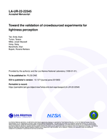 Toward the validation of crowdsourced experiments for lightness perception