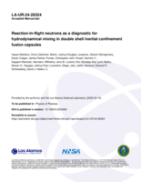 Reaction-in-flight neutrons as a diagnostic for hydrodynamical mixing in double shell inertial confinement fusion capsules