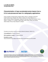 Characterization of laser-accelerated proton beams from a 0.5 kJ sub-picosecond laser for radiography applications