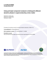 Using principal component analysis to distinguish different dynamic phases in superconducting vortex matter