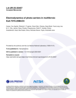 Electrodynamics of photo-carriers in multiferroic Eu0.75Y0.25MnO3