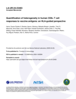 Quantification of heterogeneity in human CD8+ T cell responses to vaccine antigens: an HLA-guided perspective