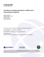 The effects of hydrogen absorption in U3Si5 and its thermodynamic properties