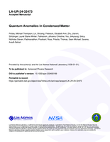 Quantum Anomalies in Condensed Matter