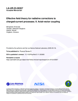 Effective field theory for radiative corrections to charged-current processes. II. Axial-vector coupling