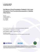 Soil Moisture‐Cloud‐Precipitation Feedback in the Lower Atmosphere From Functional Decomposition of Satellite Observations