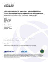 Improved robustness of sequentially deposited potassium cesium antimonide photocathodes achieved by increasing the potassium content towards theoretical stoichiometry