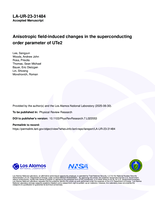 Anisotropic field-induced changes in the superconducting order parameter of UTe2