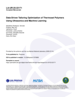 Data-Driven Tailoring Optimization of Thermoset Polymers Using Ultrasonics and Machine Learning
