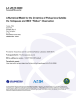 A Numerical Model for the Dynamics of Pickup Ions Outside the Heliopause and IBEX “Ribbon” Observation