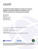 An Optothermal Raman Model Accounting for Convection, Radiation, and Substrate Effects for Evaluation of the Thermal Conductivity of Two‐Dimensional Coatings