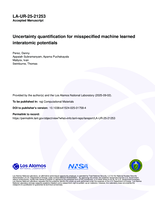 Uncertainty quantification for misspecified machine learned interatomic potentials