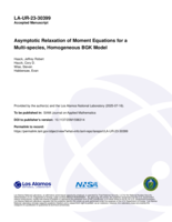 Asymptotic Relaxation of Moment Equations for a Multi-species, Homogeneous BGK Model