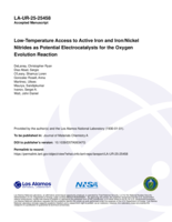 Low-Temperature Access to Active Iron and Iron/Nickel Nitrides as Potential Electrocatalysts for the Oxygen Evolution Reaction