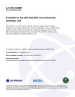 Evaluation of the 2022 West Nile virus forecasting challenge, USA