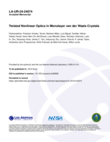 Twisted Nonlinear Optics in Monolayer van der Waals Crystals