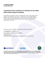 Correlated excitonic signatures of individual van der Waals NiPS3 antiferromagnet nanoflakes