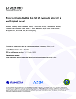 Future climate doubles the risk of hydraulic failure in a wet tropical forest