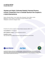 Ultrafast and Highly Collimated Radially Polarized Photons at Room Temperature from a Colloidal Quantum Dot Coupled to a Hybrid Nanoantenna