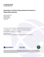 Optimization of District Heating Network Parameters in Steady-State Operation
