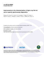 Improvements to the characterization of Agfa x-ray film for use on opacity spectroscopy diagnostics