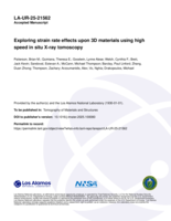 Exploring strain rate effects upon 3D materials using high speed in situ X-ray tomoscopy
