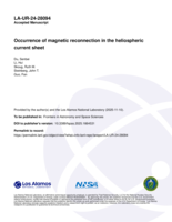 Occurrence of magnetic reconnection in the heliospheric current sheet