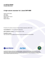 A high-volume resonator for L-band DNP-NMR