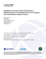Stabilization of Charge-Transfer Excited States in Biological Systems: A Computational Focus on the Special Pair in Photosystem II Reaction Centers