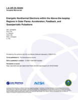 Energetic Nonthermal Electrons within the Above-the-looptop Regions in Solar Flares: Acceleration, Feedback, and Quasiperiodic Pulsations
