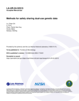 Methods for safely sharing dual-use genetic data