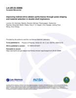 Improving indirect-drive ablator performance through pulse shaping and material selection in double shell implosions