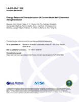 Energy Response Characterization of Current-Mode MeV Cherenkov Aerogel Detector